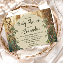 Enchanted Forest  Baby Shower Einladung