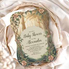 Enchanted Forest  Baby Shower Einladung