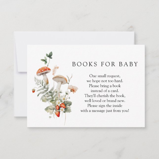 Enchanted Forest Books for Baby Enclosure Card Einladung (Vorderseite)