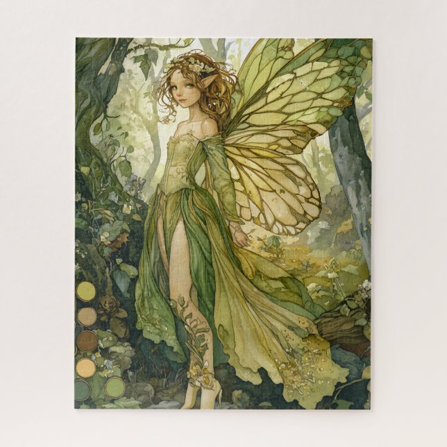 Enchanted Forest Fairy With Wings Puzzle (Vertikal)