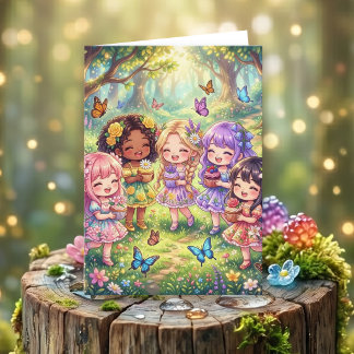 Enchanted Forest Girl's Birthday Party | Color Me Karte