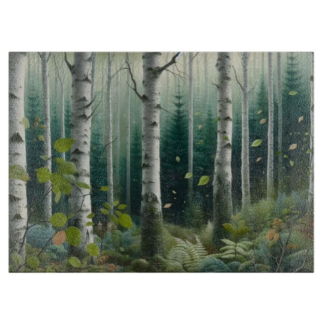 Enchanted Forest Woodland Cutting Board Schneidebrett (Vorderseite)