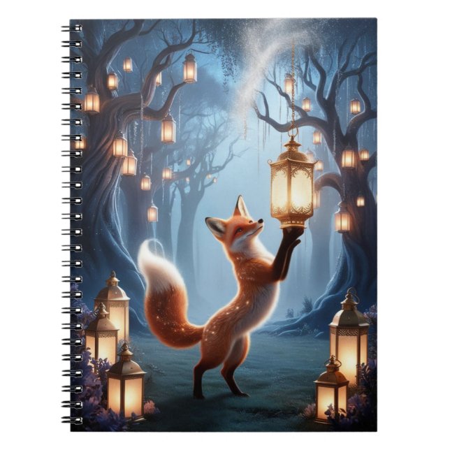 Enchanted Fox Journal - Spirit Animal Notebook Notizblock (Vorderseite)