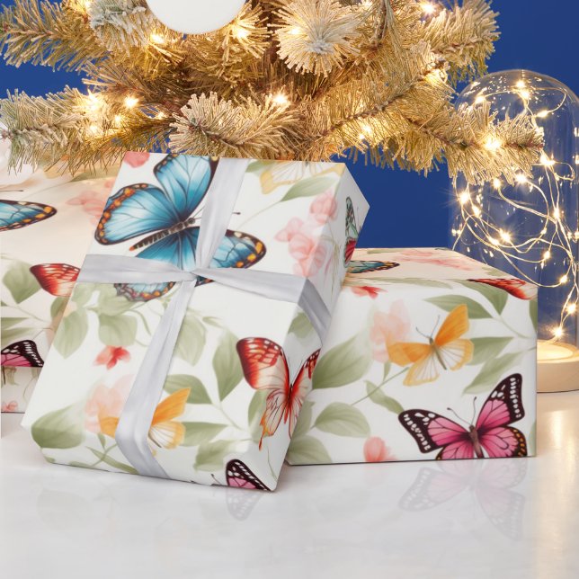Enchanted Garden Butterfly Geschenkpapier (Feiertage)
