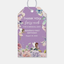 Enchanted Garden Fairy Birthday Favor Geschenkanhänger