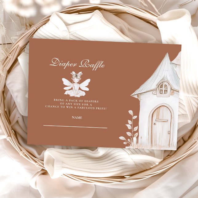 Enchanted Garden Fairy Wildblume Diapper Raffle Begleitkarte (Von Creator hochgeladen)