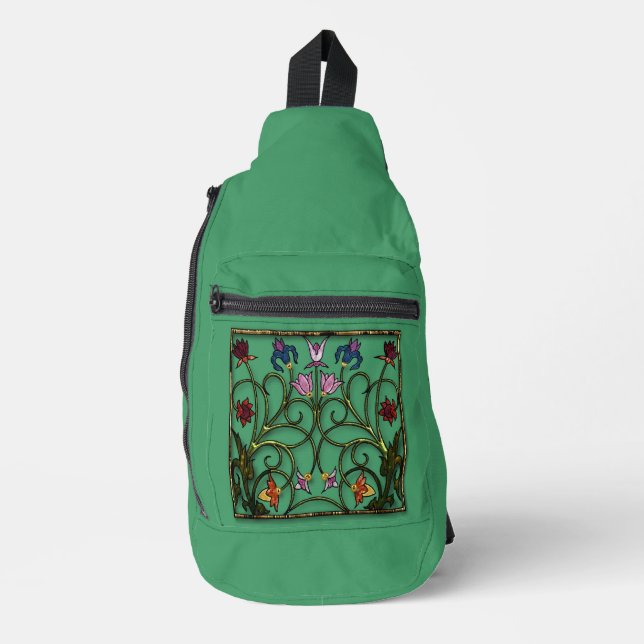 Enchanted Garden Filigree Crossbody Bag (Vorderseite)