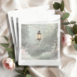 Enchanted Garden Lantern Danke Pink ID1163 Geschenktütchen
