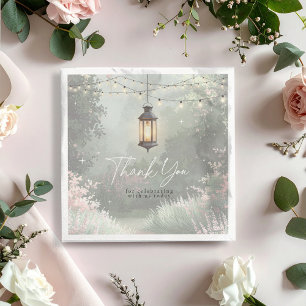 Enchanted Garden Lantern Danke Pink ID1163 Serviette