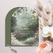 Enchanted Garden Sweet 16 Pink Arch ID1163