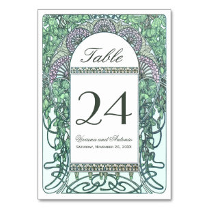 Enchanted Garden Wedding Tischnummern
