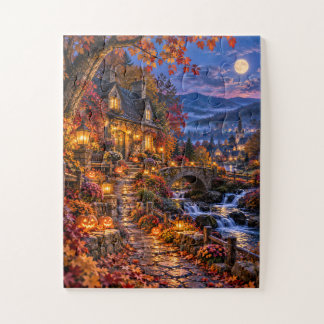 Enchanted Halloween Cottage Jigsaw Puzzle