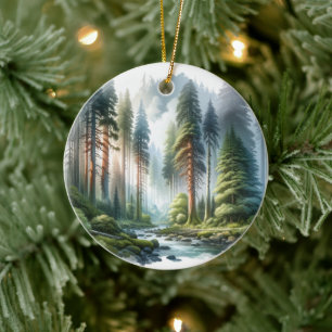Enchanted Hoh Rainforest Keramik Ornament