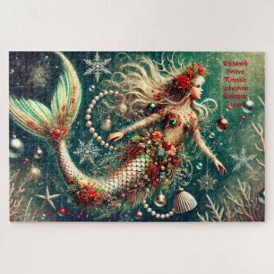 Enchanted Holiday Mermaid Weihnachtsfantasie Puzzle
