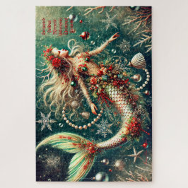 Enchanted Holiday Mermaid Weihnachtsfantasie Puzzle