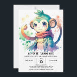 Enchanted Kids Monkey Birthday Einladung<br><div class="desc">Mit der Einladung zum Geburtstag des verzauberten Kids-Affen bringen Sie Ihrem Kind ein wenig Zauber. Dieses skurrile Design besticht durch verzauberte Affen und märchenhafte Elemente, die es ideal für jedes Alter machen. Vollständig editierbar, können Sie einfach die Details personalisieren. Sie steht zum sofortigen Download zur Verfügung und kann auf Zuhause...</div>