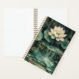 Enchanted Lotus Fountain Bullet Notebook Notizbuch