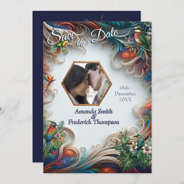 Enchanted Magical Fantasy Creations  Einladung (Vorne/Hinten)