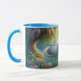 Enchanted Meadow White Horse Mug Tasse