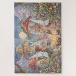 Enchanted Mushroom Forest Fairies Jigsaw Puzzle