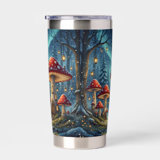 Enchanted Mushroom Glow Mug – Magical Fairy Fores Thermobecher