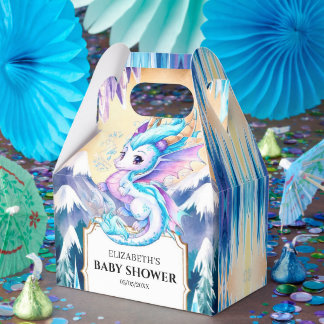 Enchanted Pastel Dragon Baby Shower Geschenkschachtel