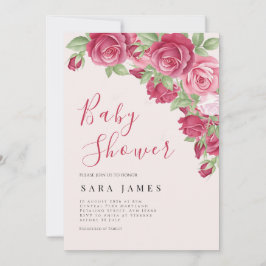 Enchanted Rose Garden Baby Shower Invitation Einladung