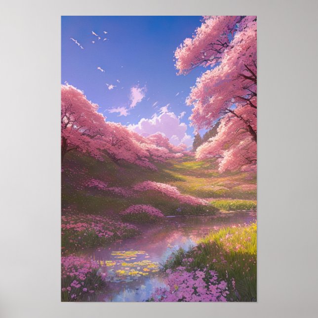 Enchanted Sakura Grove Poster (Vorne)