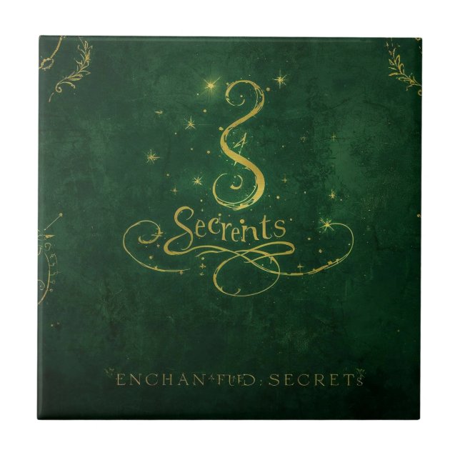 Enchanted Secrets – Golden Sigil Fliese (Vorderseite)