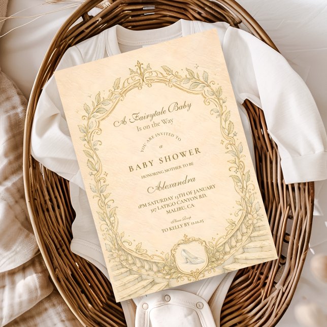 Enchanted Storybook Baby Shower Einladung (Von Creator hochgeladen)