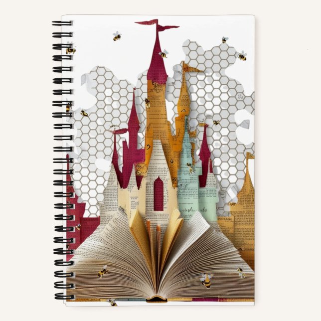 Enchanted Storybook Castle Spiral Notebook Notizbuch (Vorderseite)