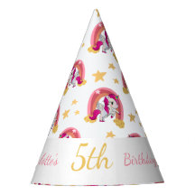 Enchanted Unicorn Birthday Party Hat