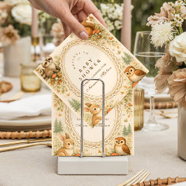 Enchanted Woodland Animals Baby Shower Serviette