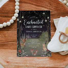 Enchanted Woodland Baby Shower Invitation Einladung