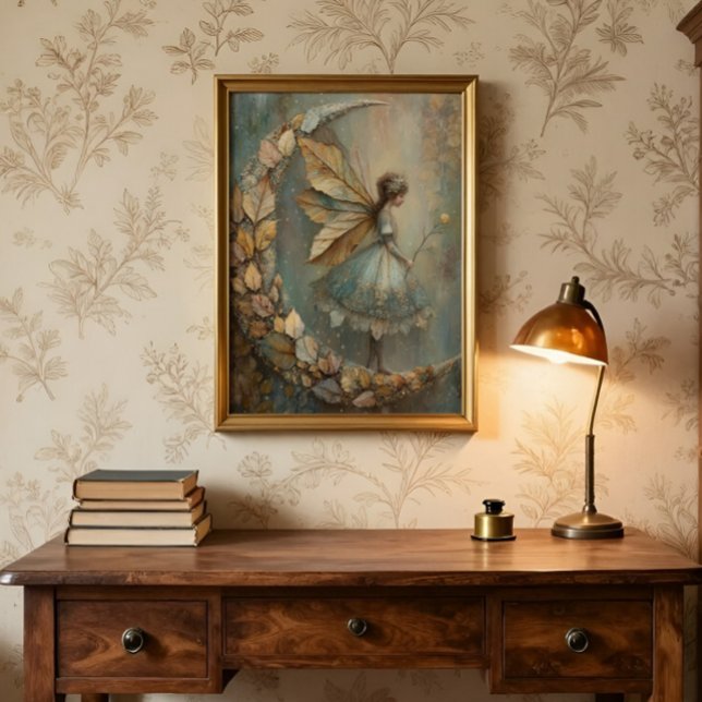 Enchanted Woodland Leaf Fairy Fantasy Art Poster (Von Creator hochgeladen)