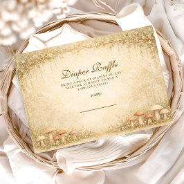Enchanted Woodland Mushroom Diapper Raffle Begleitkarte