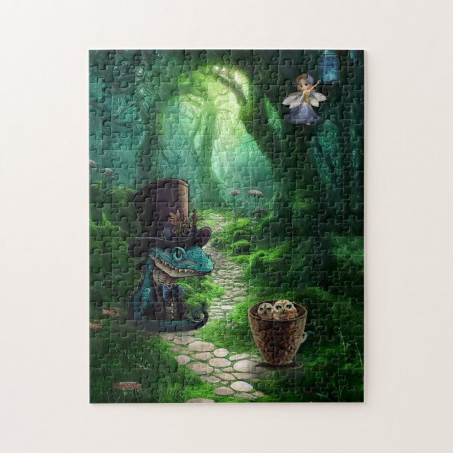 Enchanter Forest Fairy Dragon Puzzle (Vertikal)