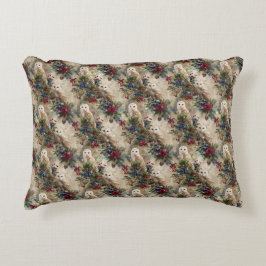 Enchanting Floral Owl Dekokissen