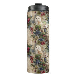 Enchanting Floral Owl Thermosbecher