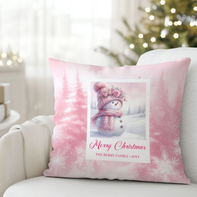 Enchanting Pinkmas Forest Scene Kids Pillow Gift Kissen (Enchanting Pinkmas Forest Scene Kids Pillow Gift)