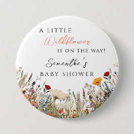 Enchanting White Meadow Little Wildflower Button