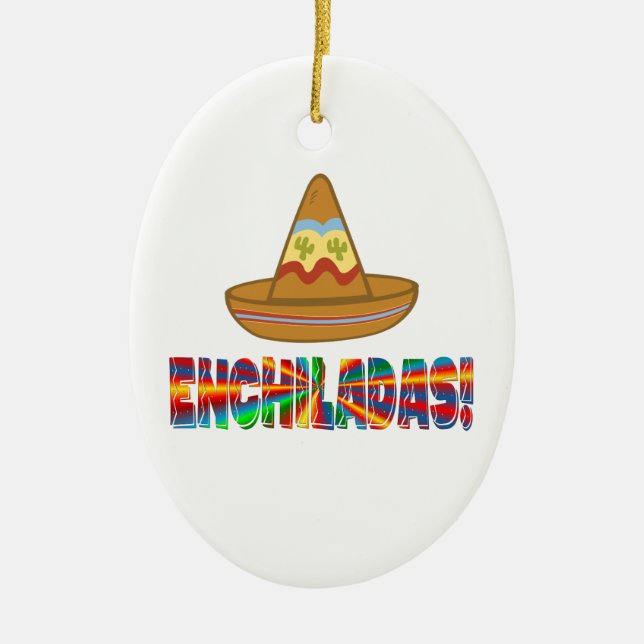 Enchilada-Liebe Keramik Ornament (Vorne)