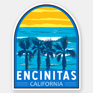 Encinitas California Reisen Vintag Aufkleber
