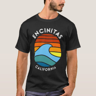 Encinitas California Retro Wave T-Shirt