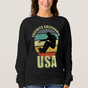Encinitas California Usa Skateboarding Sweatshirt