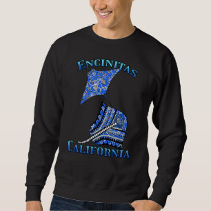 Encinitas California Vacation Tribal Stingray Sweatshirt