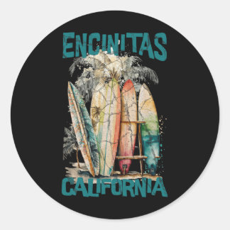Encinitas Kalifornien _1  Runder Aufkleber