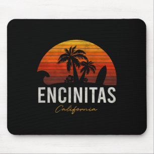 Encinitas Kalifornien Ca Palmen Surf Sonnenunterga Mousepad