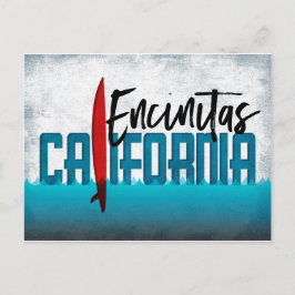 Encinitas Postcard Surfboard Postkarte