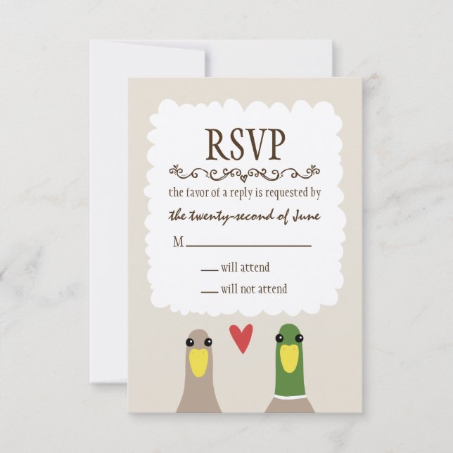Encks Wedding RSVP (Vorderseite)